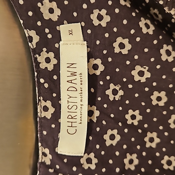 💕CHRISTY DAWN💕Scarlet Dress ~ Brown Floral Print XL - Picture 8 of 9